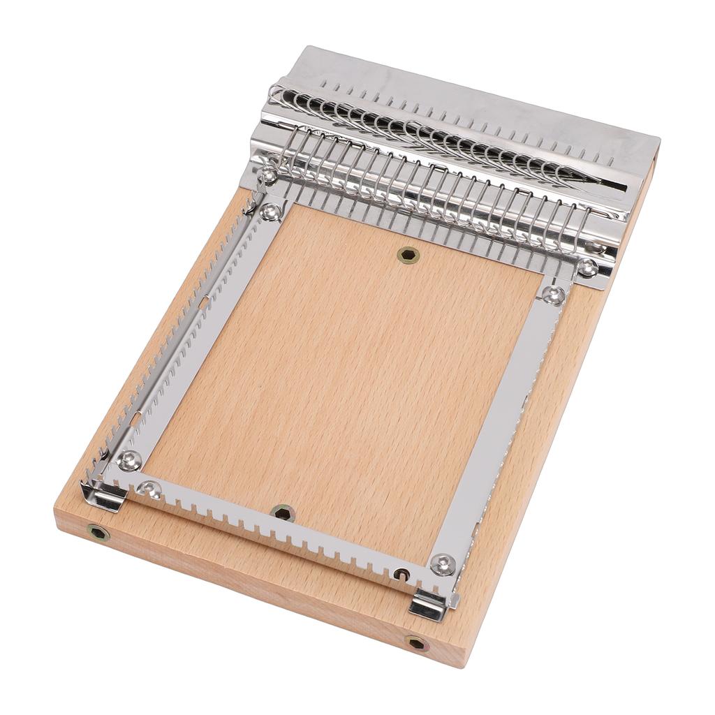 Small Weaving Machine Stainless Steel Wooden Handmade Knitting Machine Weaving Tool for Clothing Blanket DIY