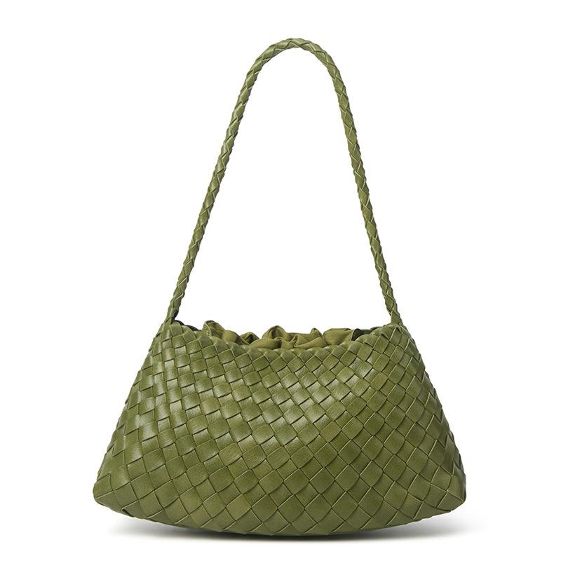 Handwoven Dumpling Bag Women'S New Niche Design Armpit Bag Shoulder Handbag Vegetable Basket Bag Tide