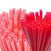 10pcs Heart Straw Valentine's Day Supplies Pink Red Colors Party Drink Straw Separate Package