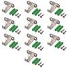 1/10 Pieces Stainless Steel Top Mounted Hooks White Hangings Solid Hooks Clothes Hooks  Hotel