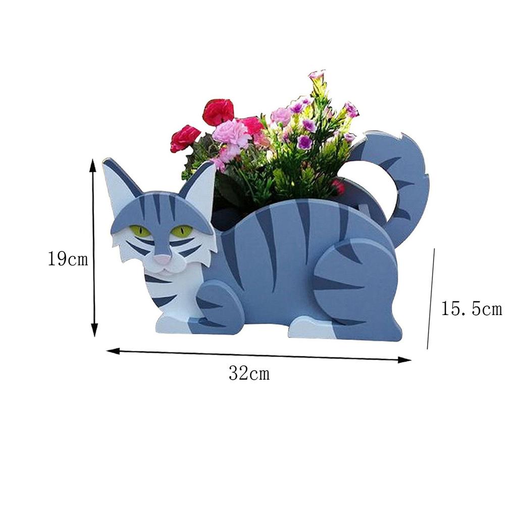 LDFHOIN Hundeförmiger Blumentopf – 14 Zoll, Aus PVC – Für Innen & Außen