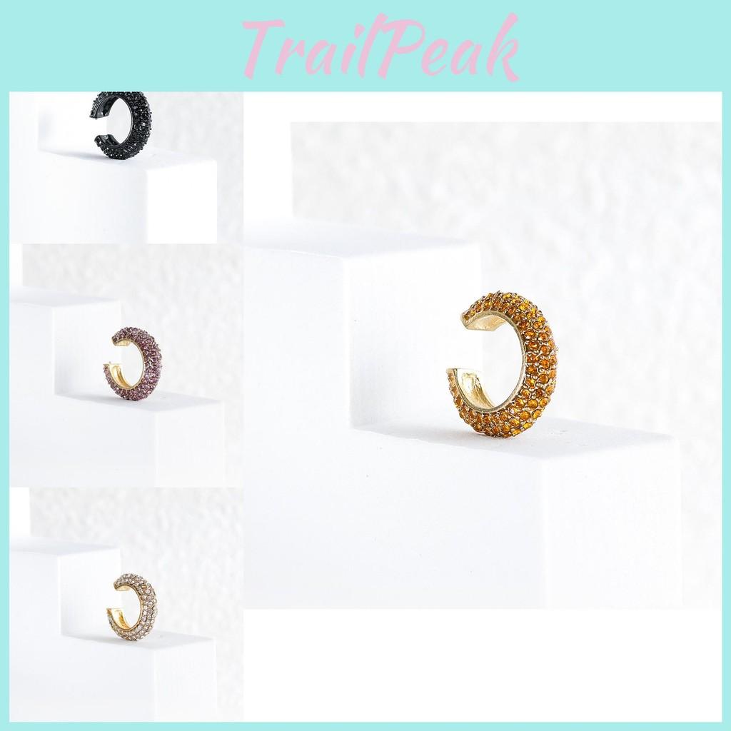 Chic Alloy Clipon Earrings For Women Geometric Shapes Multiple Color Options