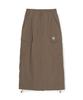 Emelbi Women'S Gorpcore Shirred Cargo Long Skirt Ny (L.Brown)
