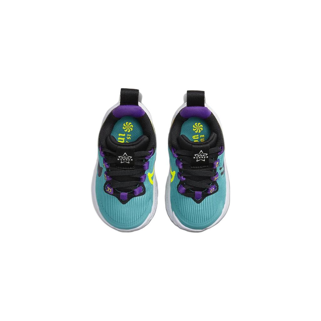 Nike Star Runner 4 Abrasion Resistant Low top Toddler Shoes Blue Purple Infant And Toddler FJ1807-300