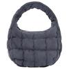 Fashion Minimalist Zipper Closure Cotton Cloud Bag Tote Women Bags Dark-Gray 1171064036