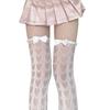 Woman's Lolita Socks White Thigh High Stockings Fashion Hollow Out Love Heart Pantyhose Comfy Fishnet Ladies Tights Girl Socks