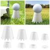 8Pcs Wave Shaped Bottom Design Golf Ball Holder Creative Golf Practice Tees Plastic Golf Mat Sports