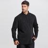 Men's Plus Size Casual Long Sleeve Polo Shirt