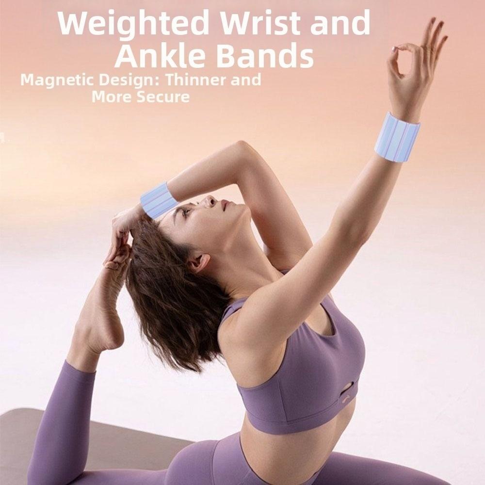 1Pair Wearable Weighted Wrist Strap Adjustable Exercise Weighted Bracelets  Cardio
