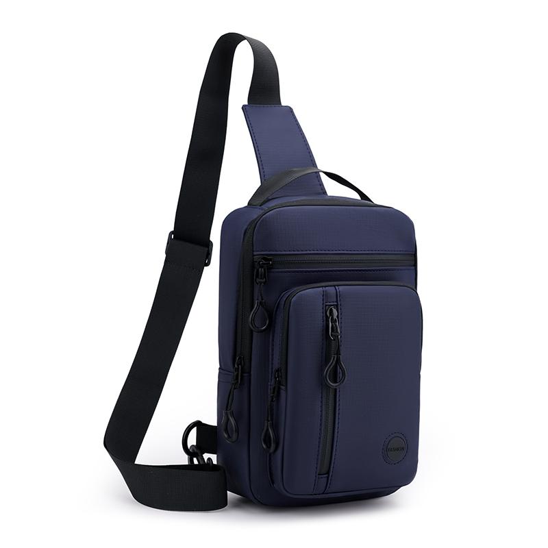 Large Capacity Waterproof Waist Bag for Men – Wear-Resistant Oxford Crossbody Chest Pack with Anti-Theft Design