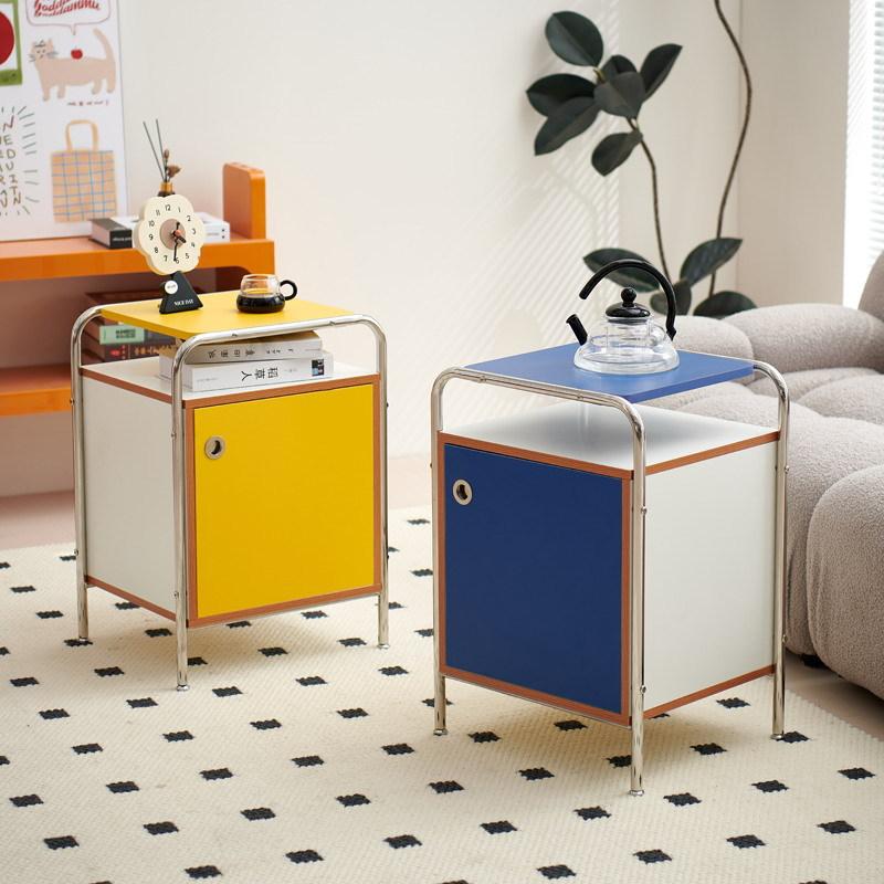 Nordic Nightstands Creative Bedroom Bedside Table Living Room Modern Small Side Table Multifunctional Home Storage Furniture