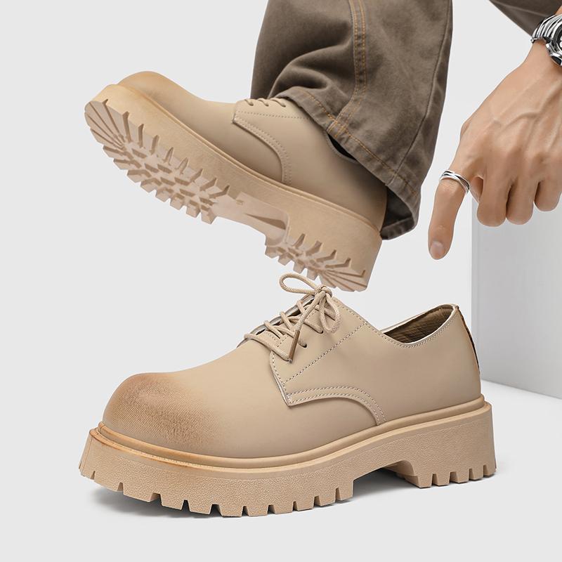 Brand Derby Shoes Men Trendy Leather Loafers Platform Designer Shoes Man Moccasins Retro Tooling Casual Shoes Men Workwear Shoes