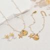 Ocean Style Women's Earrings Necklace Set Versatile Shell Pearl Bracelet Unique Beach Jewelry for Women
