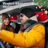 5Pcs Christmas Car Decoration Comfort Santa Hat Car Seat Headrest Covers, Interior Xmas Car Accessories Fits Most Vehicle For Christmas New Year