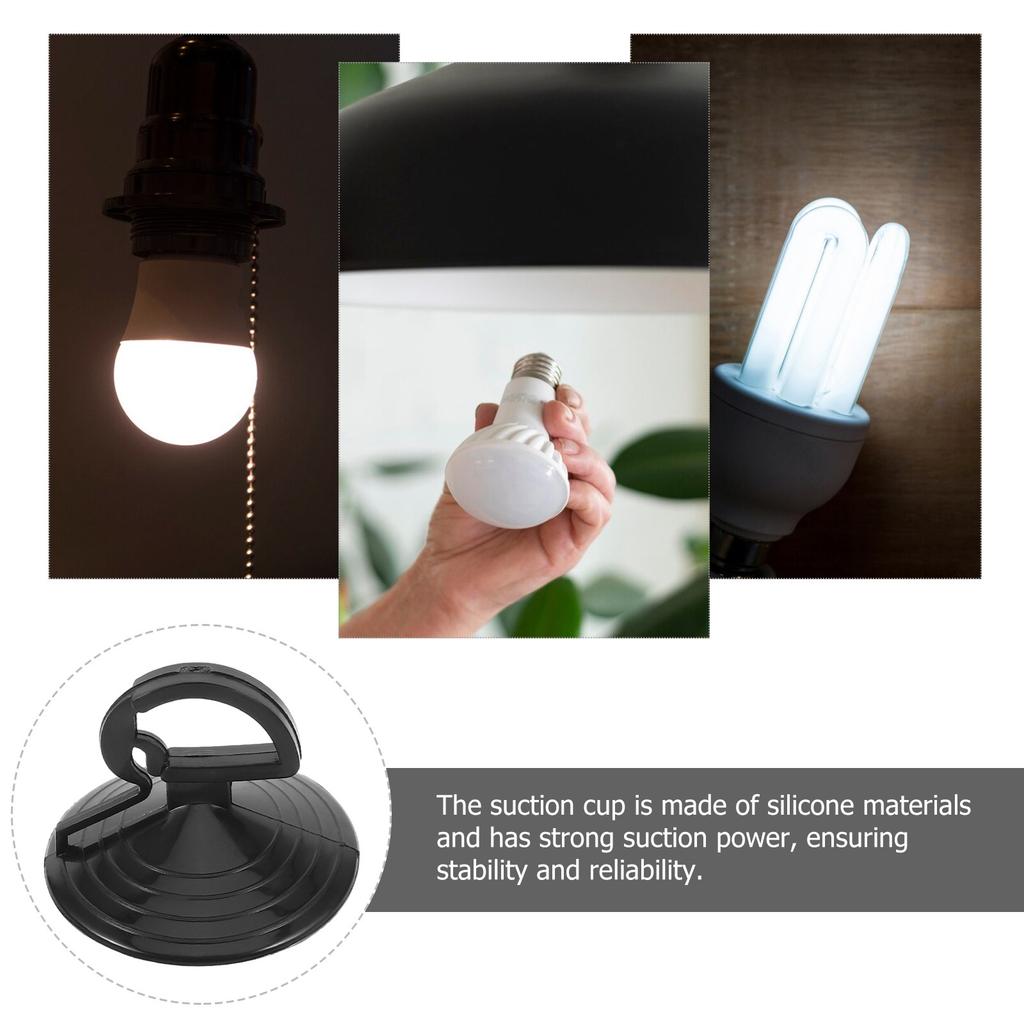 10Pcs Mini Light Bulb Suction Cup Remover Silicone Extractor Tool for Broken Bulbs High Ceiling Recessed Fixture Replacement