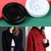 High-End Colored Thickened Buttons Women'S Clothes Cashmere Woolen Coat Buttons Resin Black Round Four-Eye Buttons