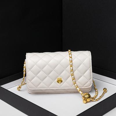 Camellia Bag for Women  New Diamond Chain Bag  Small Gold Ball Crossbody Bag  Versatile Niche One-shoulder Small Square Bag