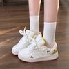 Cartoon Cute Bread Shoes Summer New Niche Board Shoes Versatile Sports Board Shoes Casual White Shoes