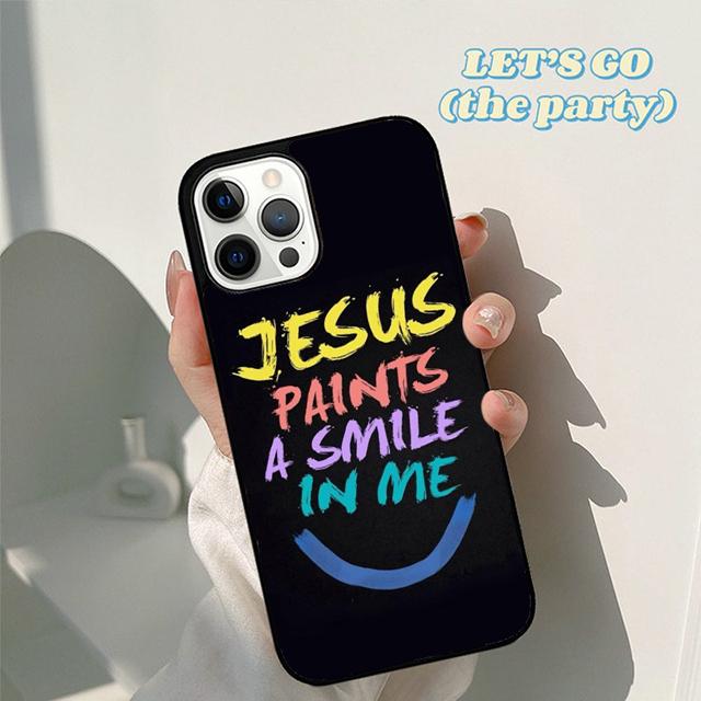 

I Love Heart Jesus Christian Religious Phone Case Cover for iPhone 17 Air 16 16e 15 12 11 13 14 Pro Max Plus Coque iPhone 13