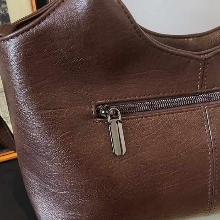 Large capacity retro style portable shoulder messenger bag