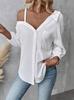 Spot 1116 Spring and Summer Europe and America. Standing Lapel Seven-quarter Sleeve Off-the-shoulder Cardigan Texture Single-breasted Casual