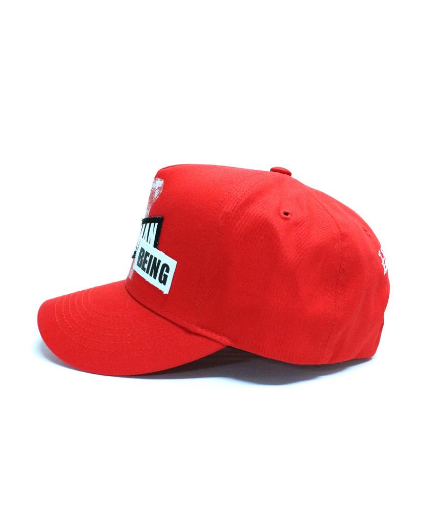 Aimnaseohyumeonbiing The Legendary Out Patched 2 Cap - Red