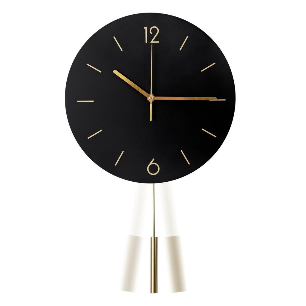 PLATINET WALL CLOCK LARK BLACK 30cm [45960] TE