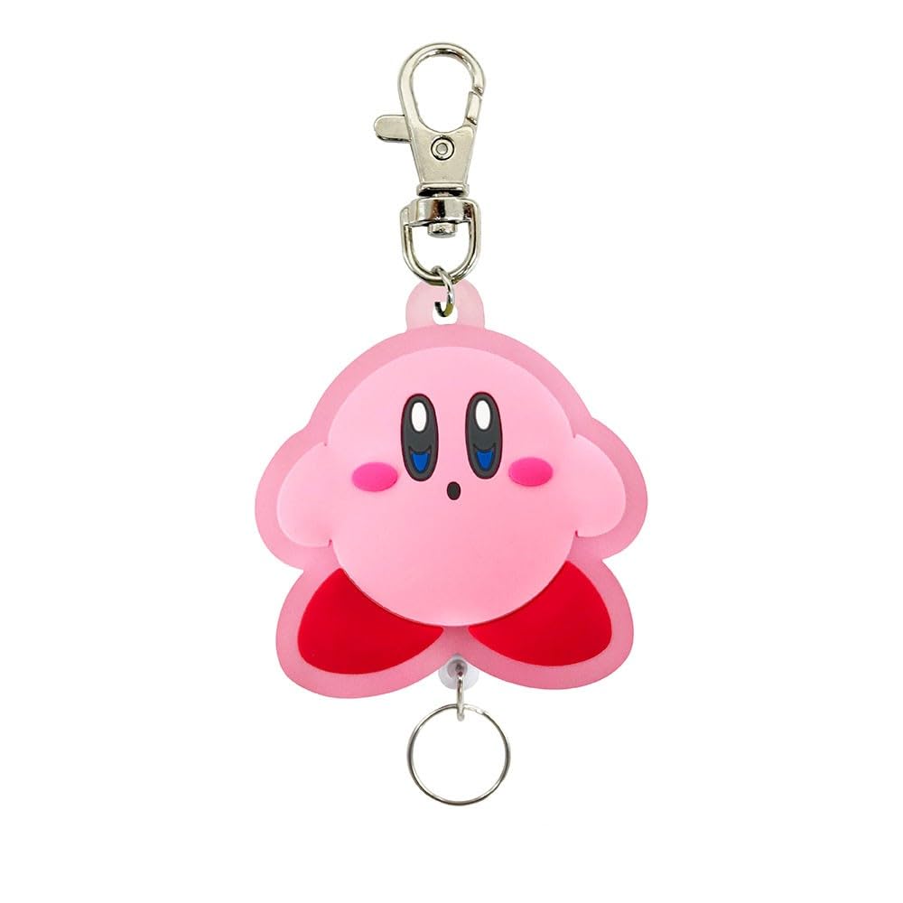 SK Japan Kirby Rubber Reel Prim Pink Keychain,