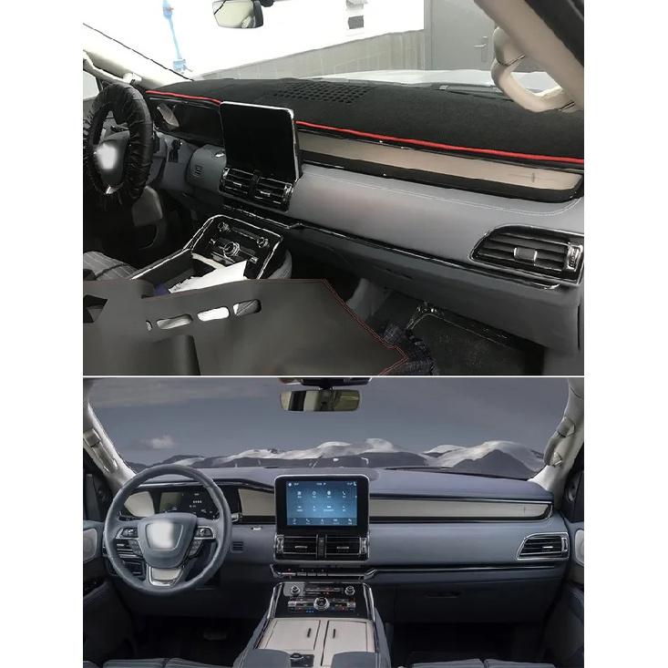 For Lincoln Navigator Mk4 2018-23 Dashmat Dashboard Cover trument Panel ulation Sunscreen Protective Pad Dash Mat Ornament