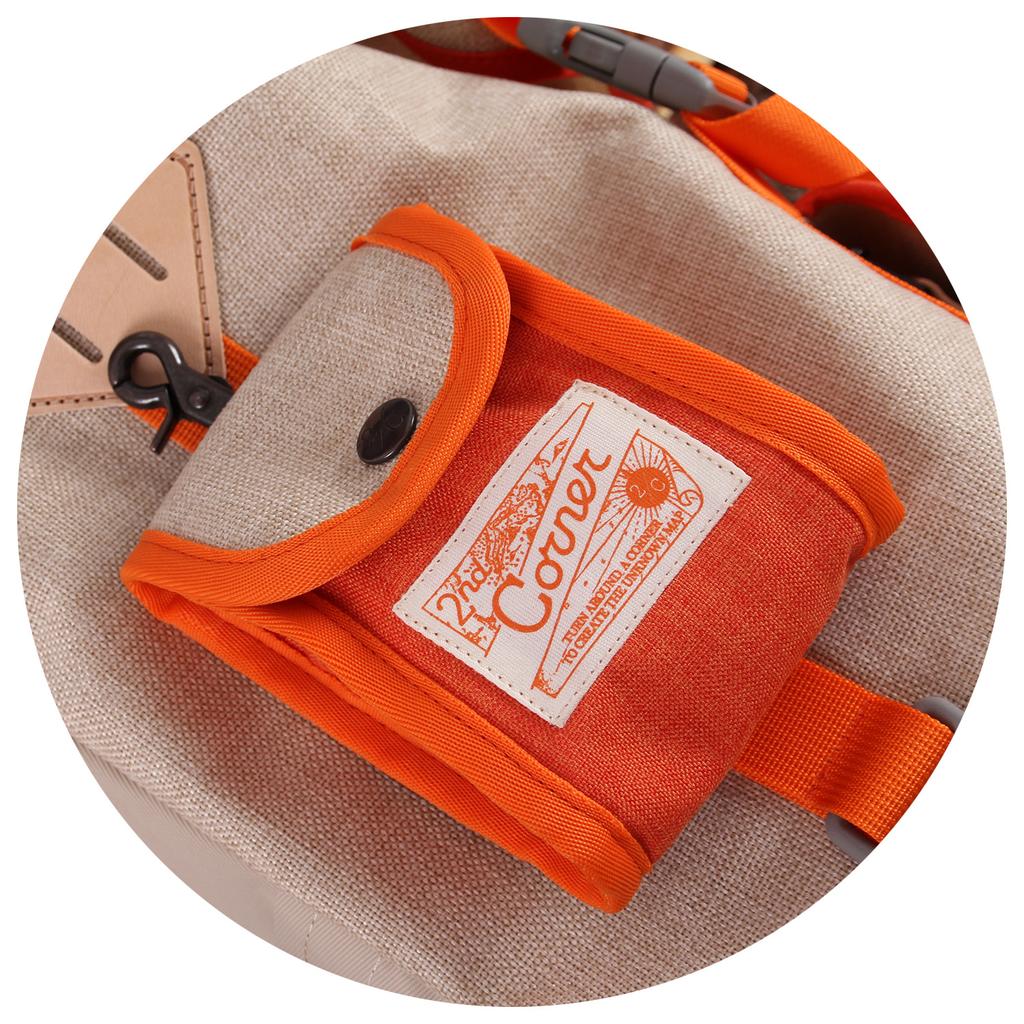 Second Corner 2C Camper Backpack 30L Outdoor Backpack + 2 Pouches Rockstar