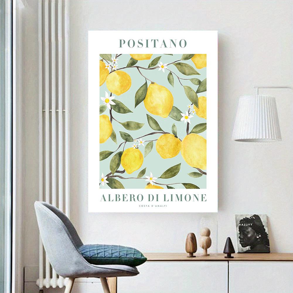 

Абстрактное лимонное цветочное око оранжевого цвета, винтажное растение, настенное искусство, холст, живопись, постеры и принты, настенные панно для декора гостиной 20x30cm