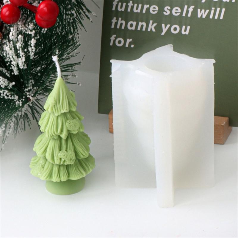 Christmas Silicone Candle Molds Crafting Moulds Reusable Molds Handmade Soap Mold Christmas Series Pattern for Candle