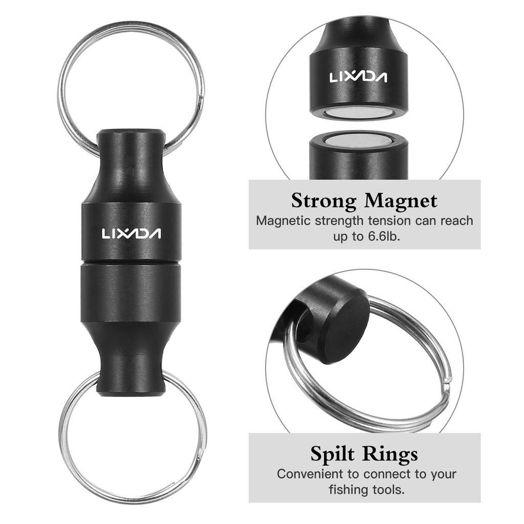 Lixada Fly Fishing Magnetic Net Release Holder Keeper Magnet Clip Landing Net Connector