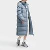 FILA Letter Print Hooded Long Pants Down Jacket Unisex Outerwear Ethereal-Gray F51U349902F-DY