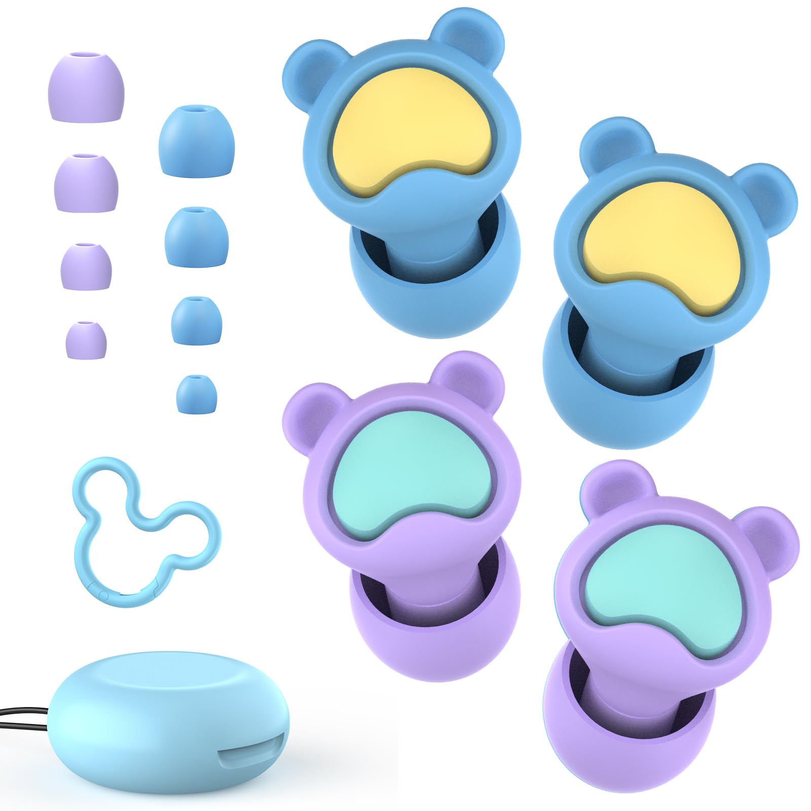 

Quietide Earplugs ages Live Performance Earplugs for Movie and Other Loud Reusable Hearing Protection for Includes Carrying Case and Japanese Q37 Blue