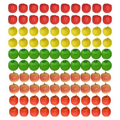 100 Stück Miniatur Realistische Schaumstoffäpfel Dekorationen 2cm Künstliche Früchte Bastelornamente für Hochzeits-Tischdekoration