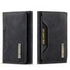 Tri-fold card bag, card cover, high-end retro PU card bag, leather case, multi-functional magnetic card bag
