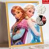 Disney Pearl Painting Anna and Elsa Pearl Art Painting Kit Art Pearl Painting Kit Adult Beginner Gift Creative Home Wall Decor