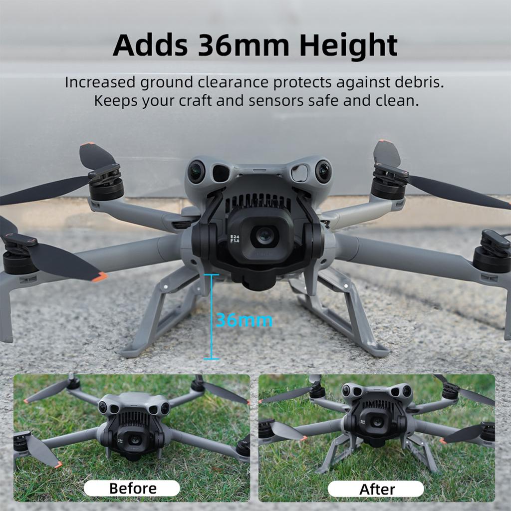 Landing Gear Height Extender Stand Mount Support 36MM Quick Release Foldable Extended Landing Leg for DJI Mini 5 Pro Accessories
