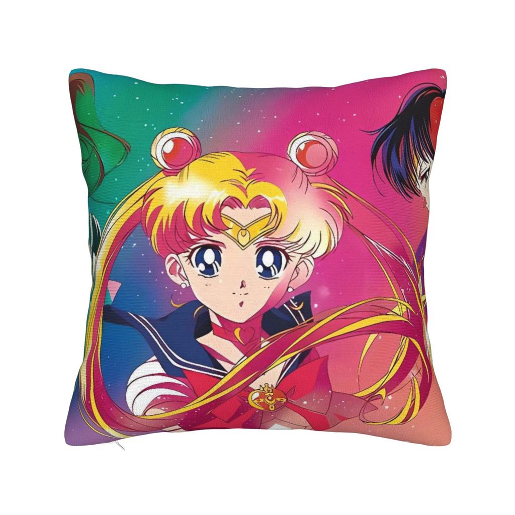 Sailor Moon Pillow Case Soft Pillow Cover For Office Car Home Decor Retro Trendy Cushion Cover