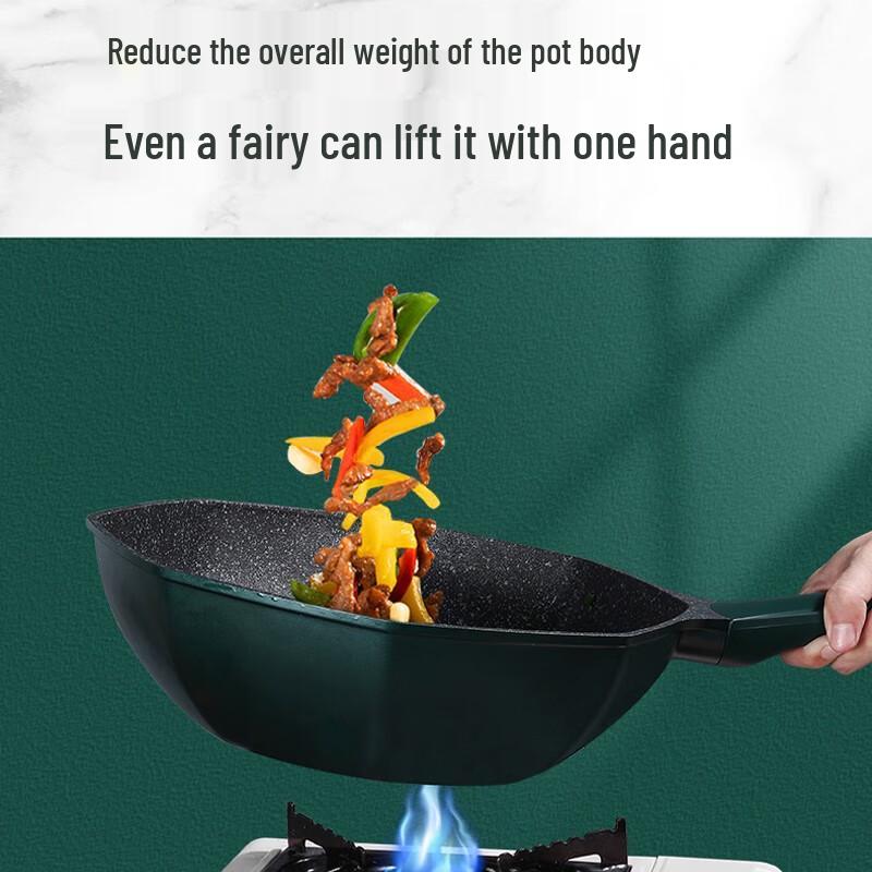 SEMREO Octagonal Diamond Non-Stick Wok