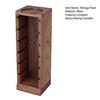 Wood Espresso Portafilter Holder with 3 Slots Universal Stand for 51/53/58mm Espresso Baskets Compact Countertop Organizer
