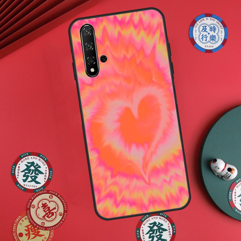 Heart Tie Dye For Huawei Nova 12s 7i 8i 11i 12i Y73 Y70 Y90 Y60 Y72 Y61 Y91 9 10 SE P30 Pro P40 Lite Case
