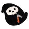 Halloween Floor Mat Gothic Ghost Skull Door Mat Spooky Unwelcome Bat Doormat for Front Door Entrance Kitchen Decoration