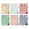 2-inch Golden Sand Letter Sticker Shiny Multicolor Holiday Graduation Party Gift DIY Wedding Arrangement Letter Sticker