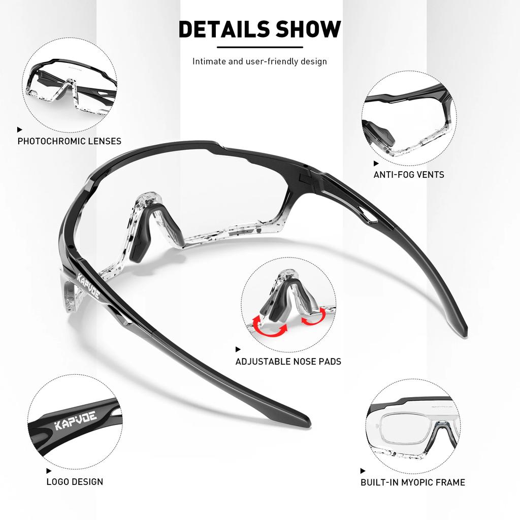 SCVCN Photochrome Sonnenbrille für Mann Radsportbrille MTB Fahren Skaten UV400 Angelbrille Frau Fahrrad Radsport Baseball 2026