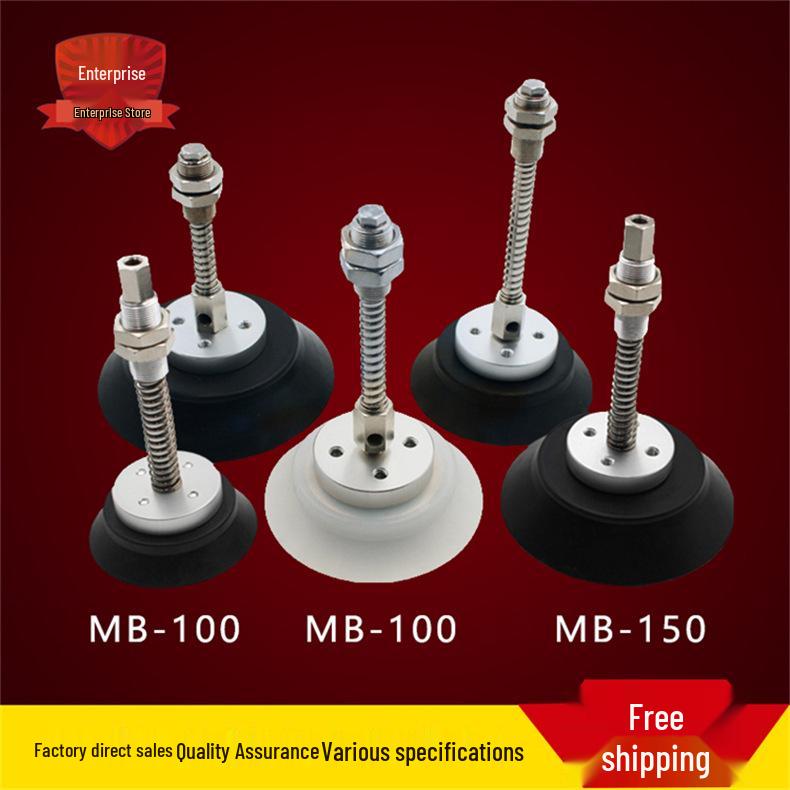 Pneumatic Vacuum Suction Cup Robotic Arm with MB-100 Buffer Connection, 120MM Fitting. Imported Material Suction Cup 200MM
