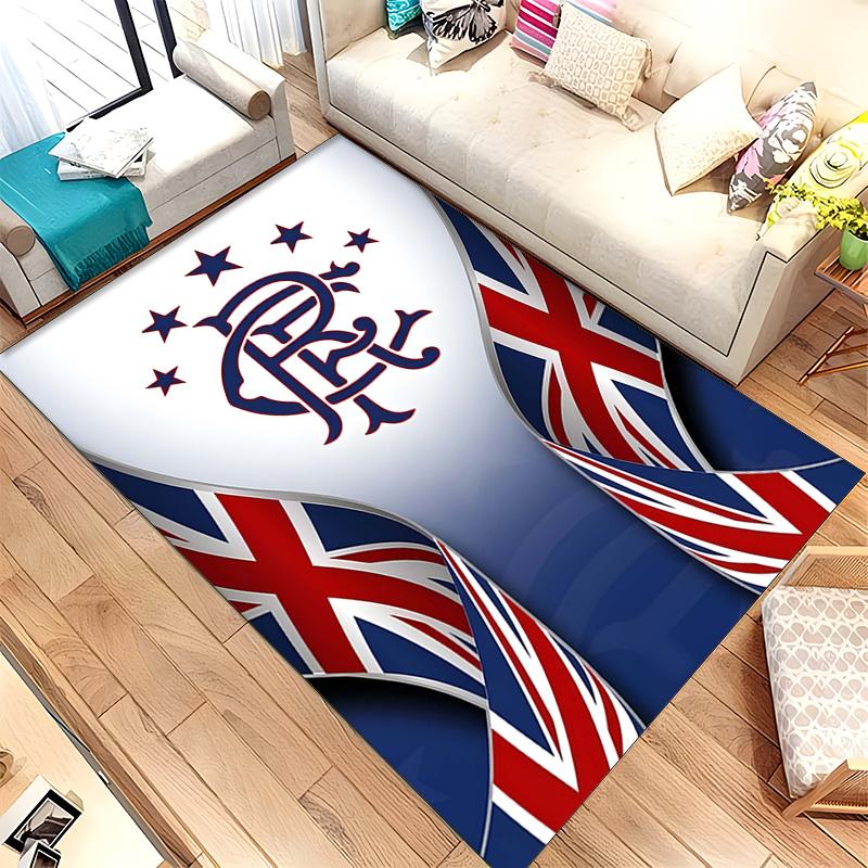 Rangers Football Club (14) Rug Suitable For Living Rooms Bedrooms Computer Rooms Dining Areas And Placement Under Tables And Chairs Also An Ideal Choi