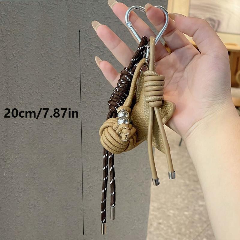 Yogodlns Woven Ball Mini Backpack Hanging Handbag Pendant Bag Pendant Bags Accessories