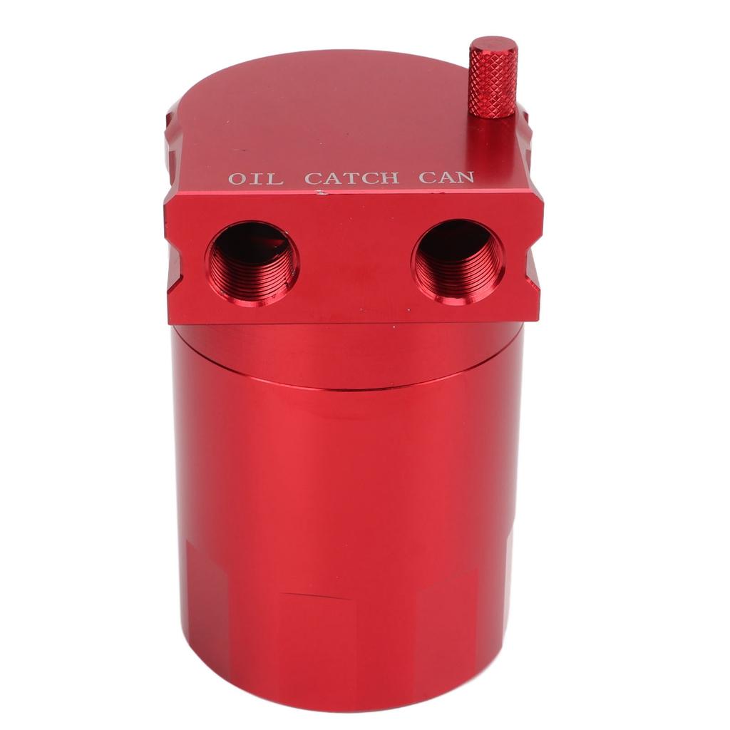 Oil Catch Can Aluminium Alloy Fuel Separator Reservior Trap Tank Replacement for Chevy Silverado 1500 Red